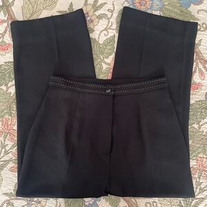 Black Cropped Trousers